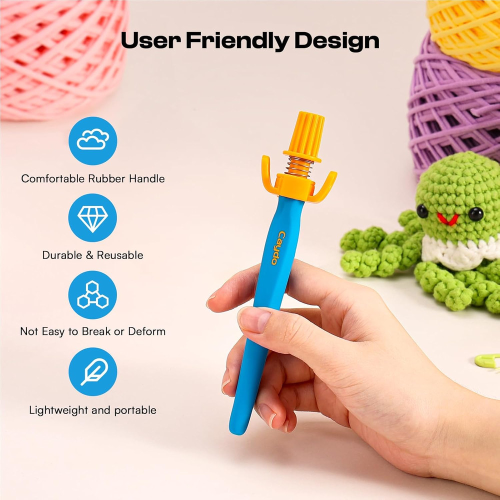Crochet Tension Tool for Beginners Ergonomic Yarn Guide Holder Tension Control