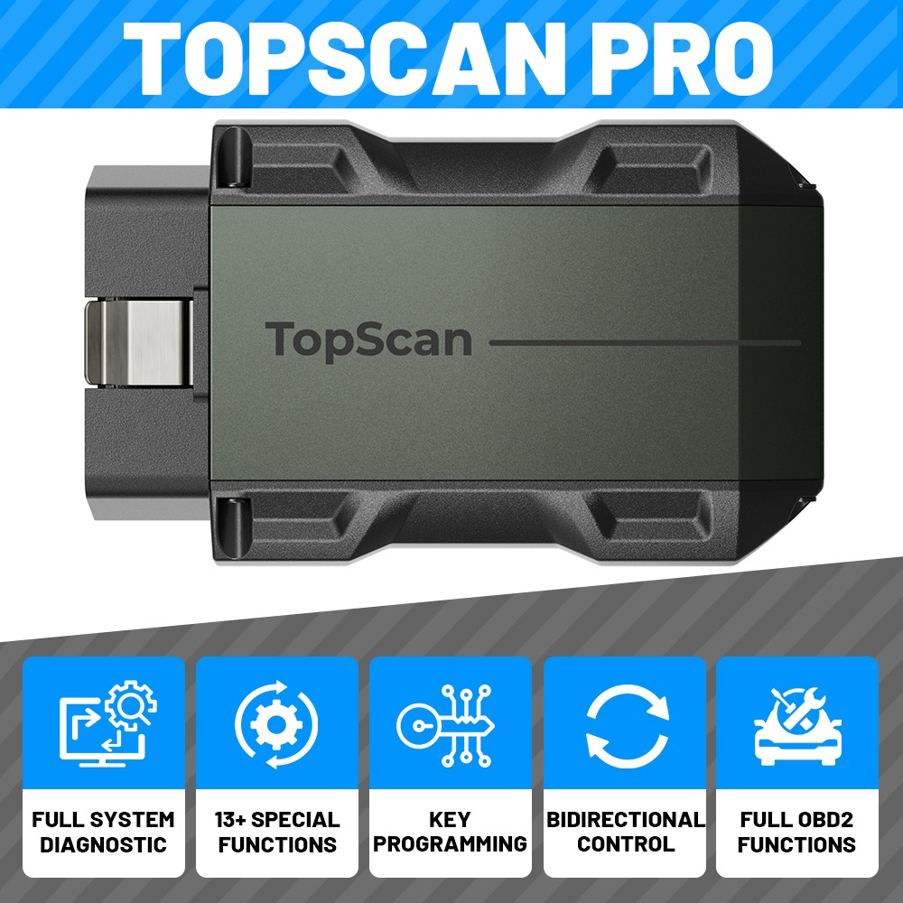 2026 TOPDON Topscan PRO Wireless OBD2 Scanner Code Reader Key Coding Diagnostic