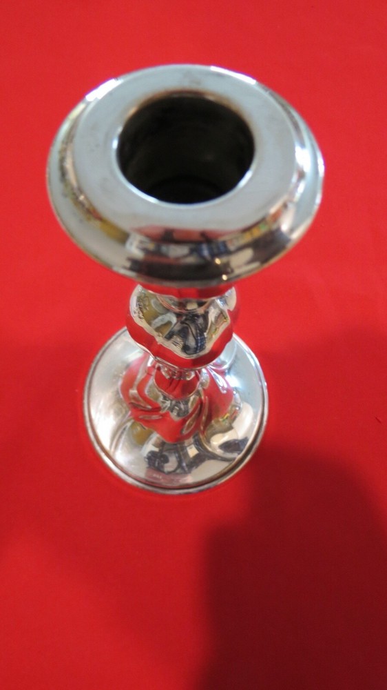 800 Fine Silver German Candlestick  185.9 grams