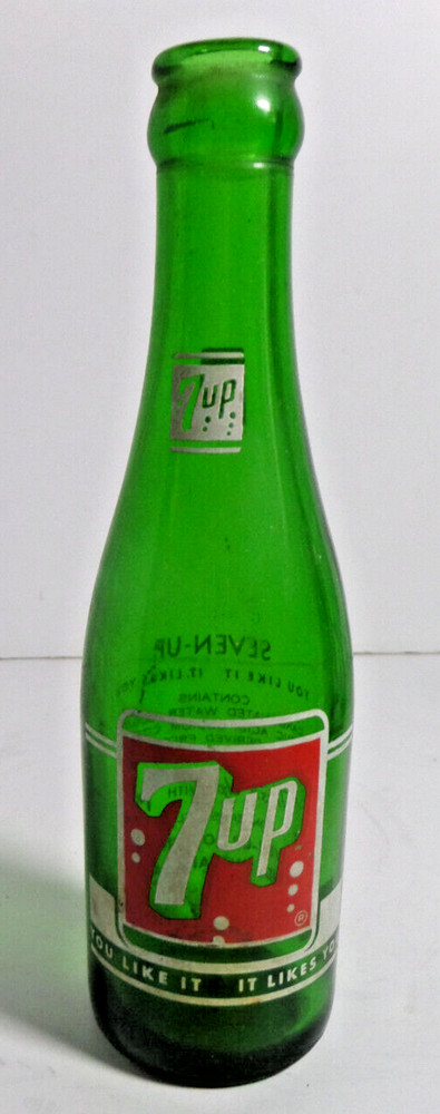 7up bottle 1956? antique EMPTY