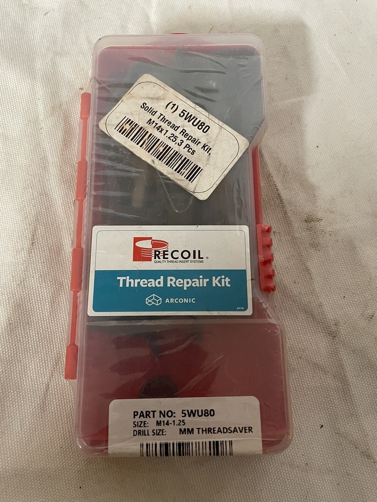RECOIL 98141, Solid Thread Repair Kit, M14x1.25, 3 Pcs