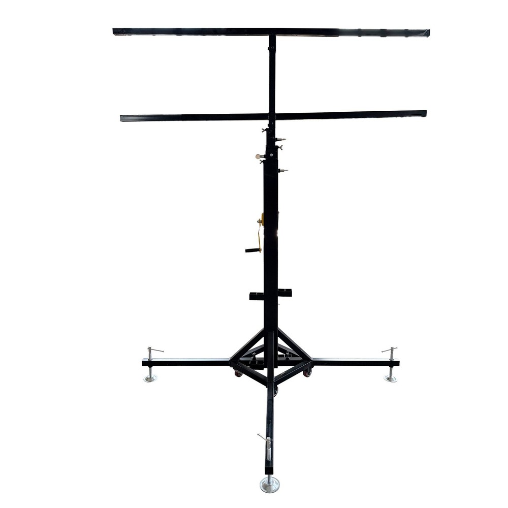 2Pcs 16 Positions Double-Layer 5.9-13Ft Stage Lighting Bracket Stage Light Stand