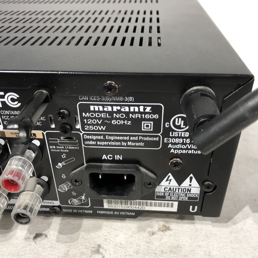 Marantz NR1606 7.2-CHANNEL AV Receiver- Tested, Working