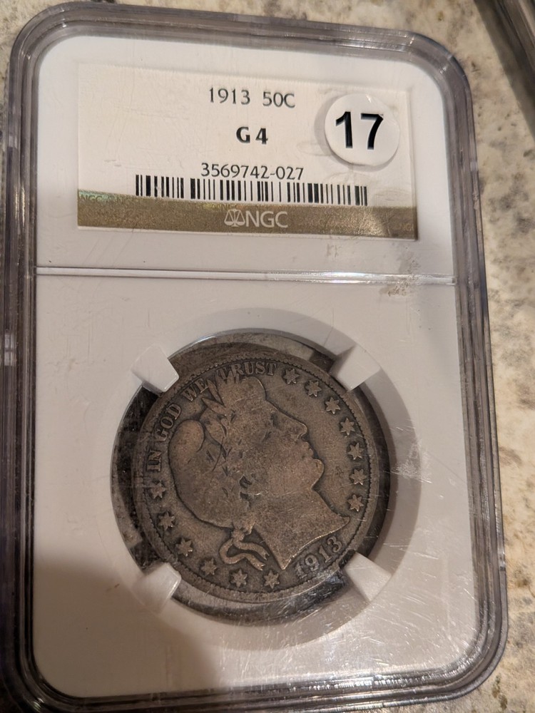 1913 Barber Half Dollar - NGC -good 4