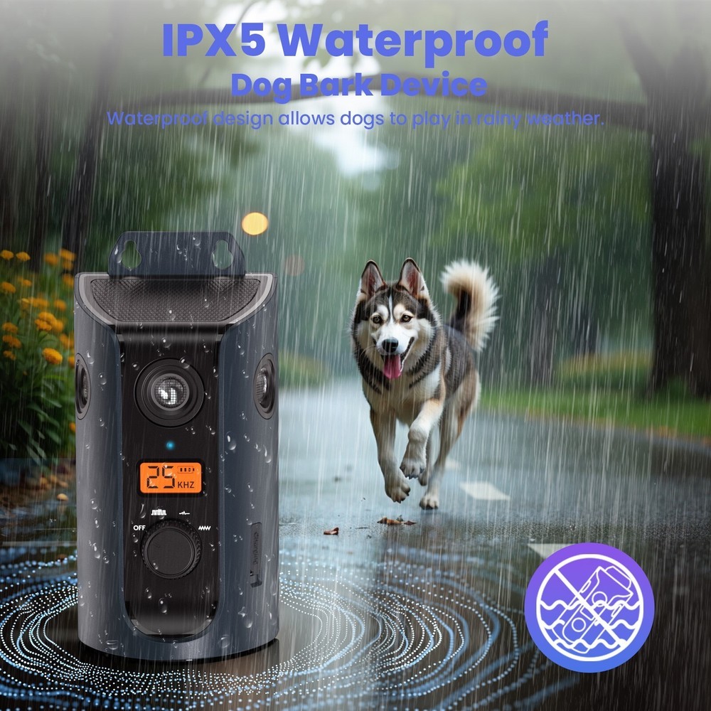 Ultrasonic Dog Repeller Anti Bark Device Stop Barking Humane Pet Training Tool