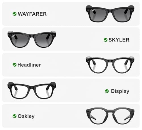 20PCS LED Light Blocking Stickers for Smart Glasses, Low-Tack Restickable Blacko