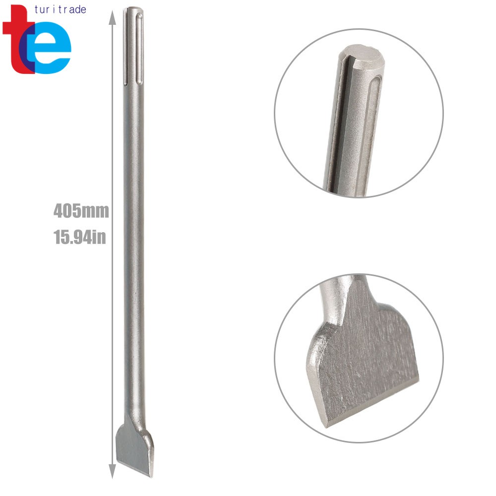 3 Pack 16" SDS Max Bits Set Long-Point Chisel, Scaling Chisel Flat Chisel