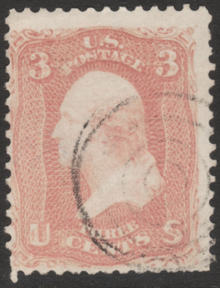 Scott #65 3 Cent 1861-62  Light Target Cancel     65SP23_62
