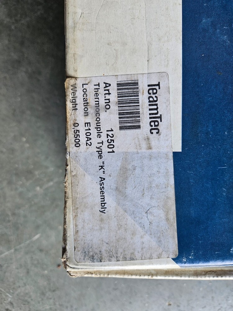 Teamtec 12501 Thermocouple Type K Assembly