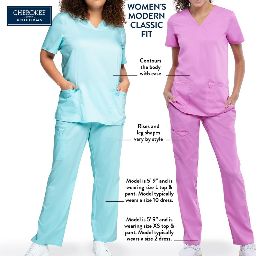 Womens Scrub Lab Coat Button Up Front 3 Pockets Stretch Fabric Model CK421
