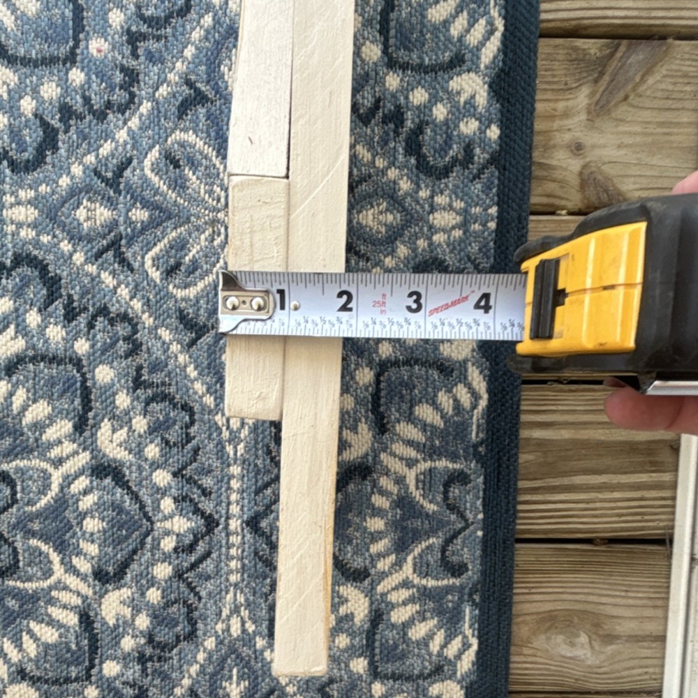 Beige Solid Wood Window Shutters Pair, Solid Panel, 35" x 11", Hand Made- Rustic