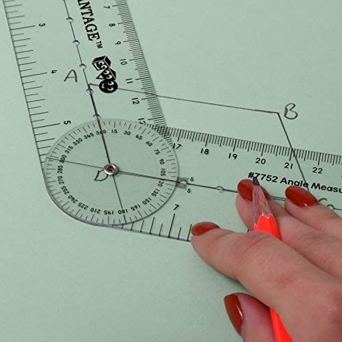-7752 Angle Measurement Ruler - Clear, Flexible and Adjustable Geometry