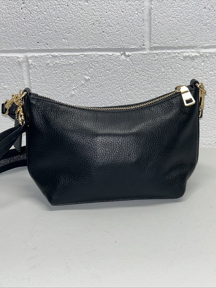 Coach Dempsey Shoulder Bag Black Leather Patch (C2829)
