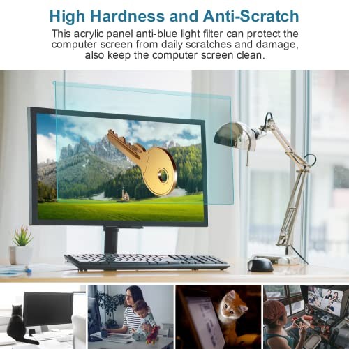 27 Inch Blue Light Blocking Screen Protector Panel, Eye 26-27 inch monitors