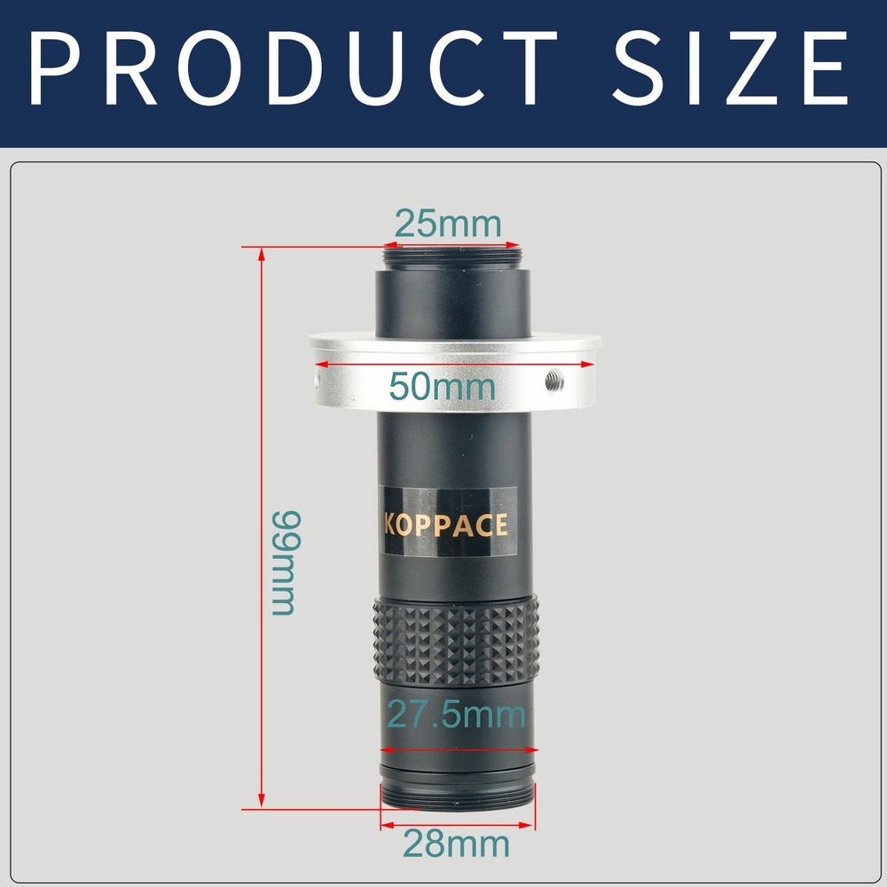 KOPPACE 130 Times Magnification Microscope Lens High-Definition Imaging Standard
