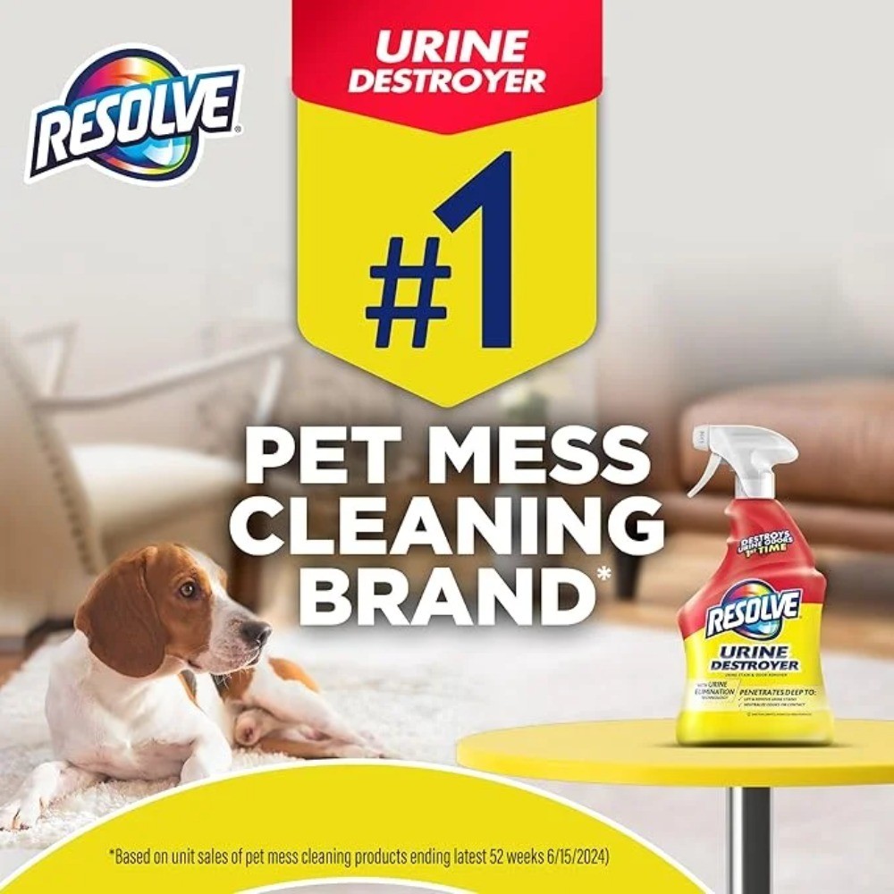 Effective Pet Stain Cleaner Solution and Odor Remover Spray for Carpets 32 oz