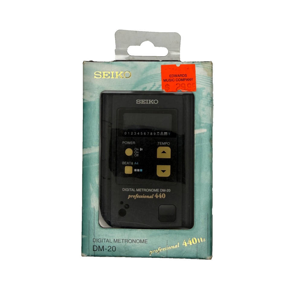 Seiko Digital Metronome Black DM-20 Professional 250 BPM