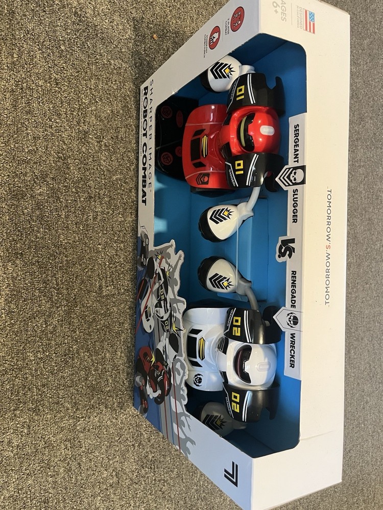 Sharper Image Robot Combat Remote Control Robot Fighting Set Two Player