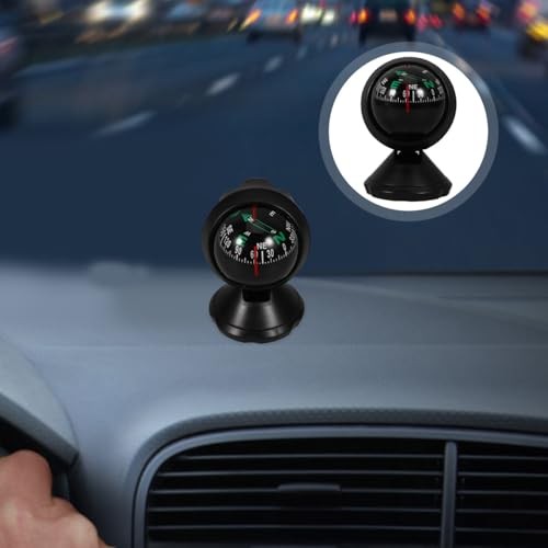 Adjustable Car Compass with Stick-On Base | Universal Dashboard Navigation