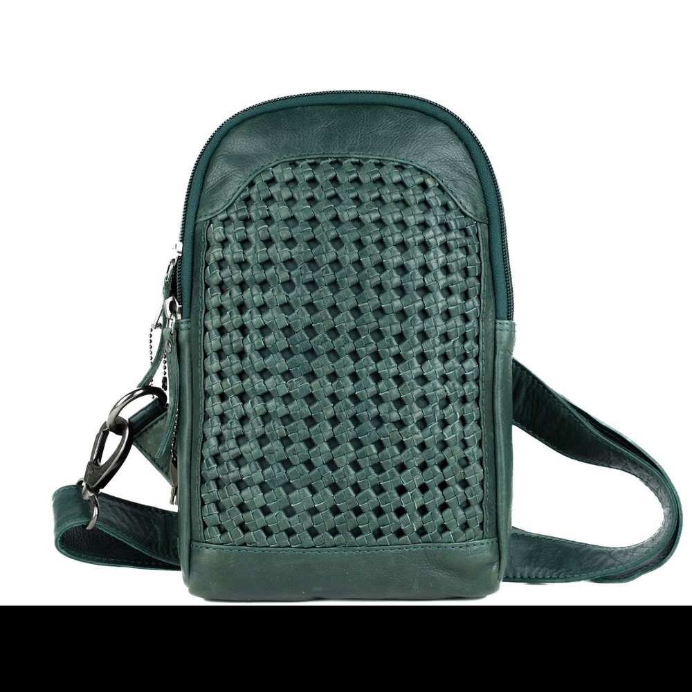 Concealed Carry Bristol Sling Leather Backpack by Lady Conceal