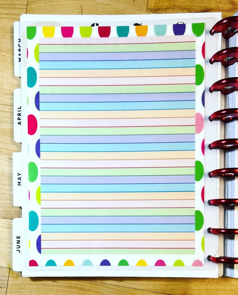 Bills to Pay Laminated Dashboard Insert for use with Classic HAPPY Planner