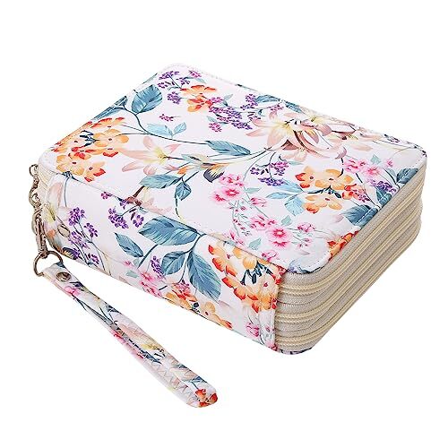 Portable Colored Side Case 72 White + Flower