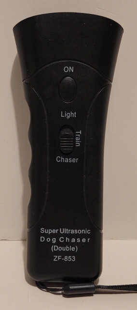 Dog Chaser/Repeller ultra sonic device / trainer / flashlight