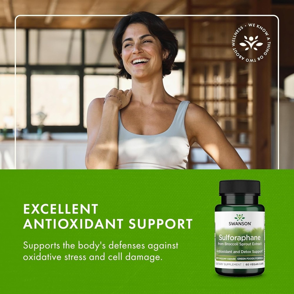 Swanson Sulforaphane - Broccoli Sprout Extract Supporting Cellular, GI Tract, an