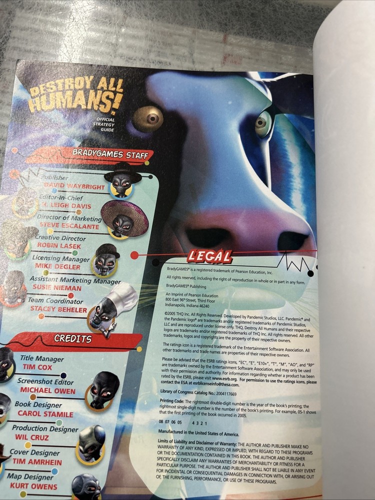 Destroy All Humans! - Official Strategy Guide (BradyGames)