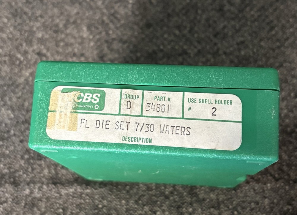 RCBS 7-30 WATERS RELOADING DIE SET