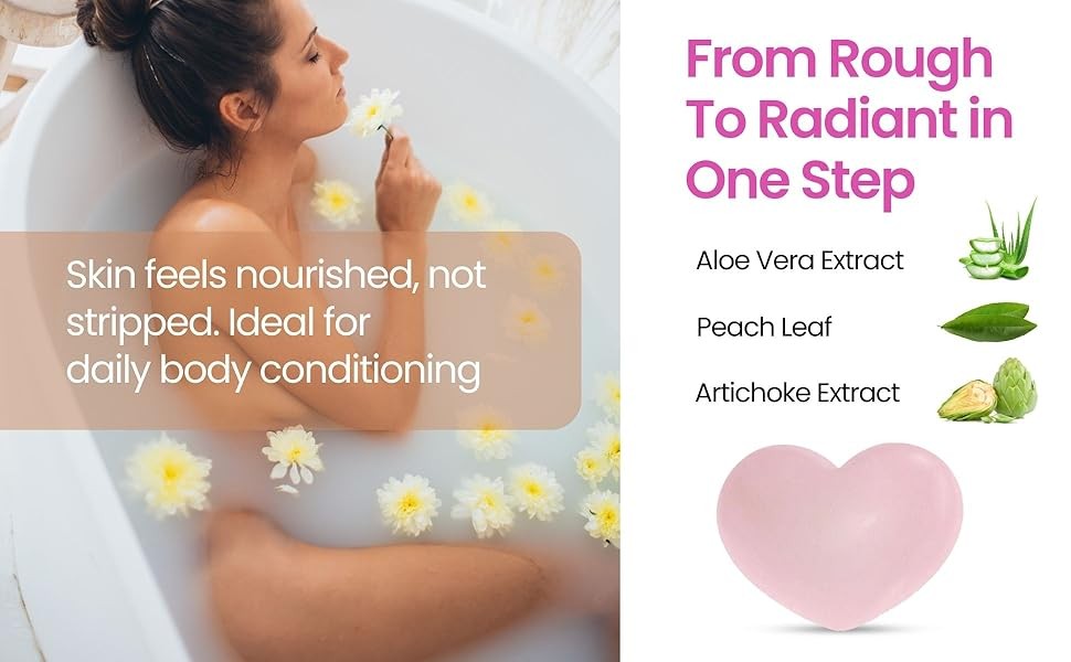 Exfoliating Soap Bar with Citric Acid, e Vera Extract &