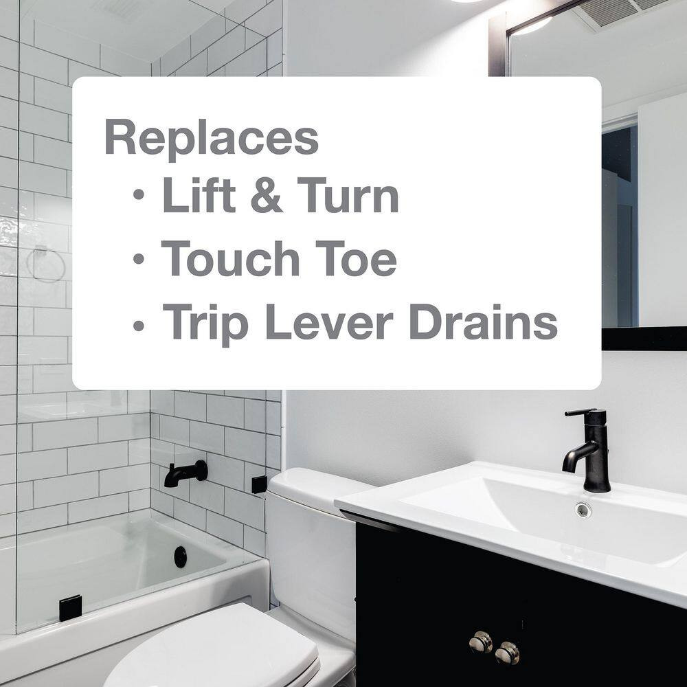 EZ Drain Cover in Matte Black