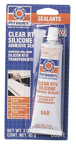 Permatex 80050 #66 Clear Silicone Adhesive - Each