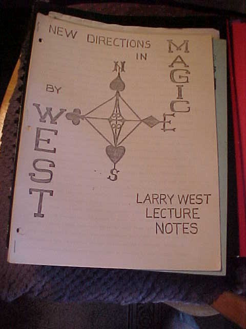 New Directions in Magic Larry West Lecture Notes PB