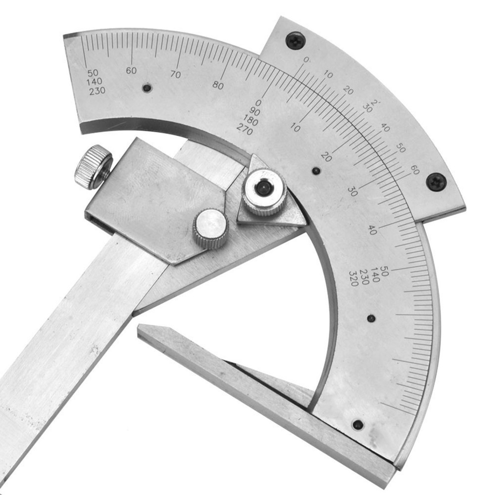 Universal Bevel Protractor 0-320° Angle Measuring Ruler Tools