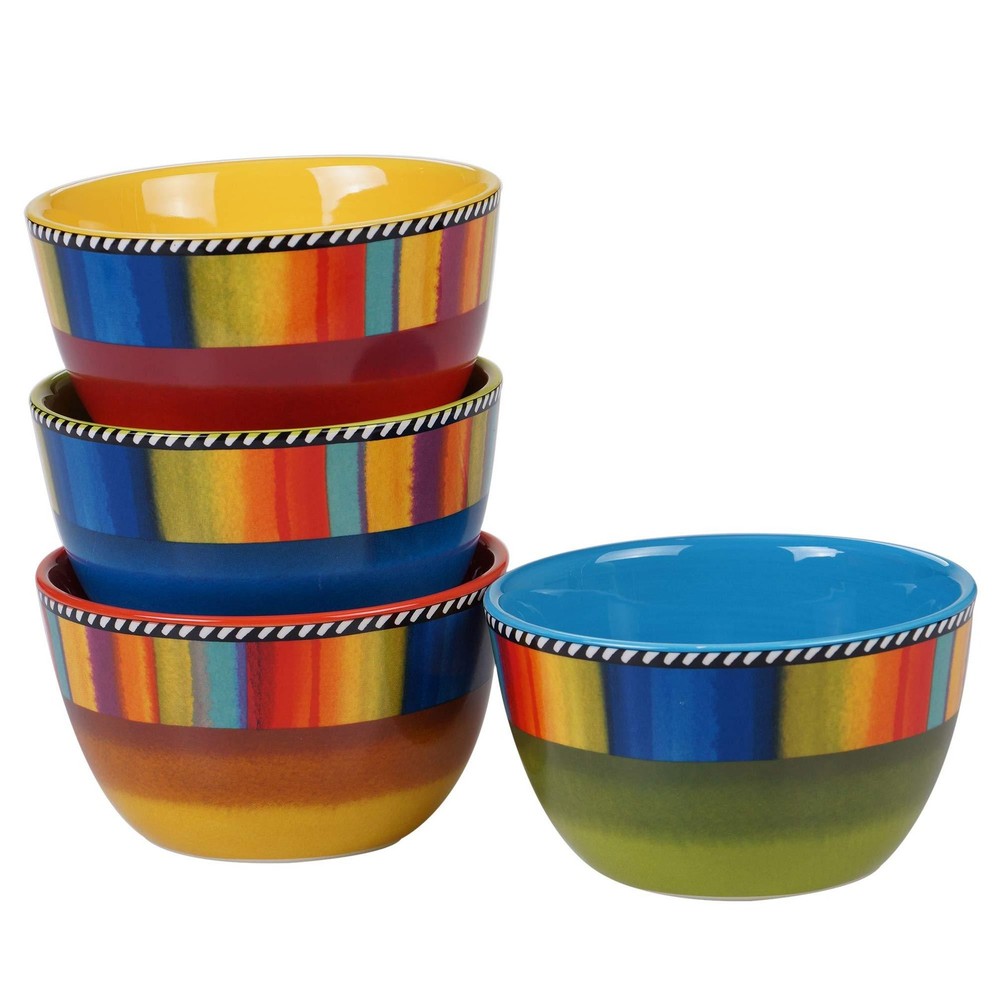 Sierra 16-Piece Ceramic Dinnerware Set: Service for 4, Includes Dinner Plates