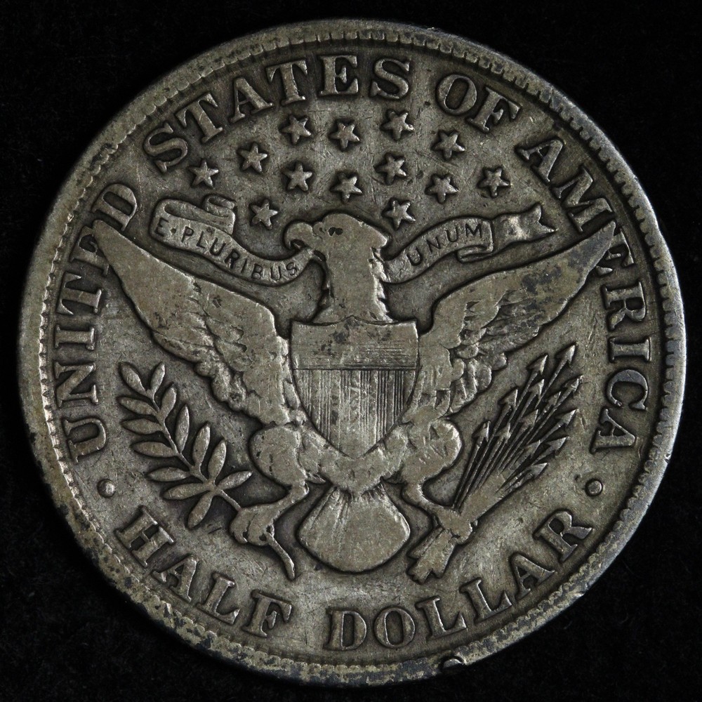 1905 Barber Silver Half Dollar VF E353 OAWFM