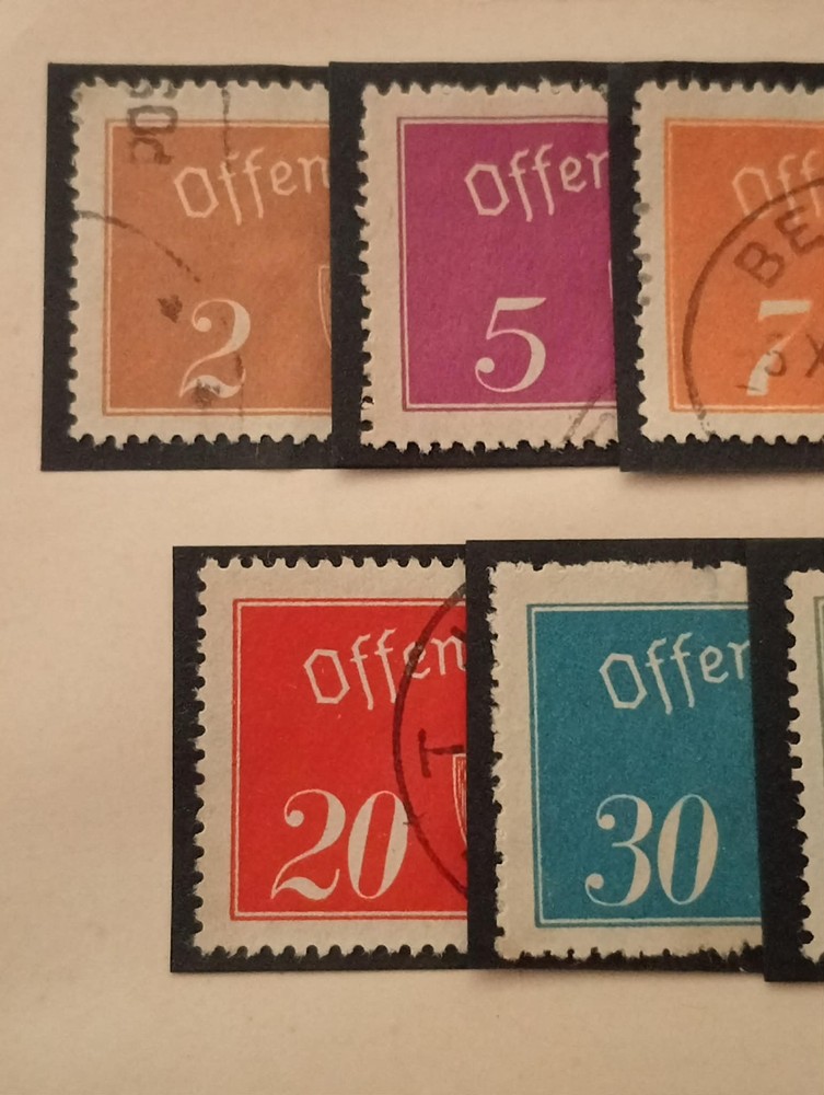 1933 - Norwegian Official / Service Ore Stamps