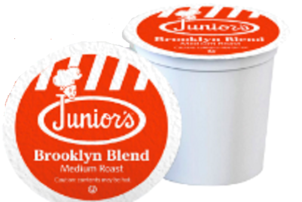 Junior's Most Fabulous Brooklyn Blend, Medium Roast Single Single serve 100 ct