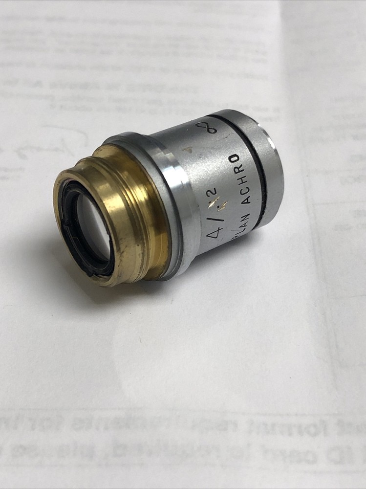 American Optical AO Plan Achro 4x/.12 Infinity Microscope Objective Lens