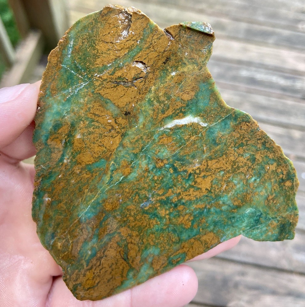 Gem Silica Chrysocolla Slab 3.42 Oz