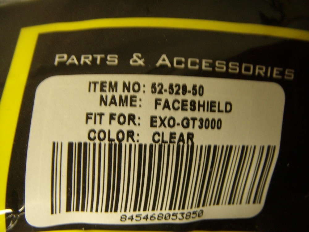 HELMET REPLACEMENT FACESHEILD