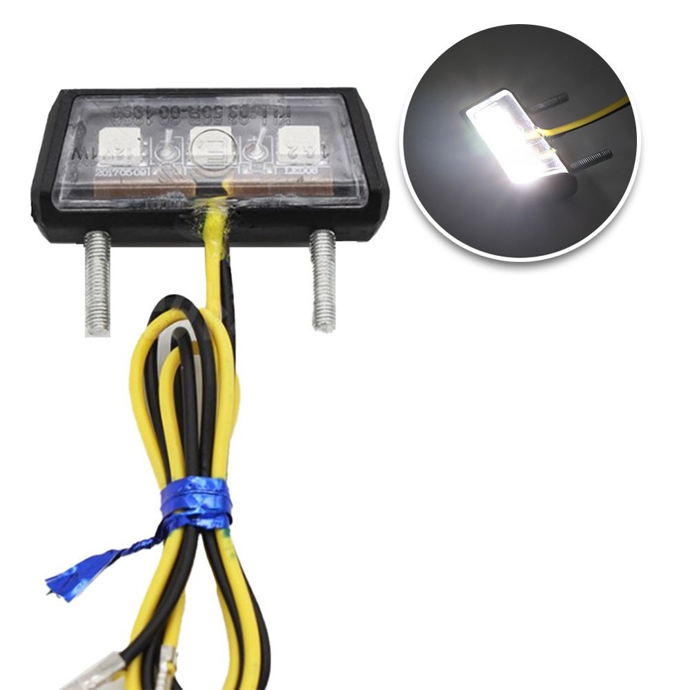 License Plate Light Black High Quality Material Plastic Practical To Use