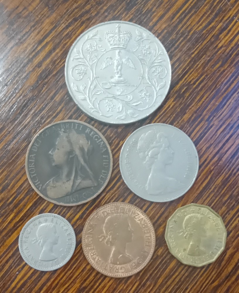6 X COINS.