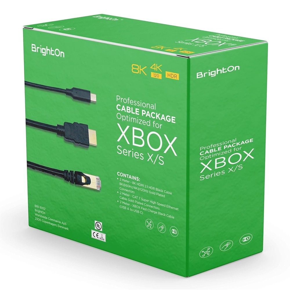 BrightOn Optimized Cable Package Compatible with Xbox Series X/S | 8K HDMI...