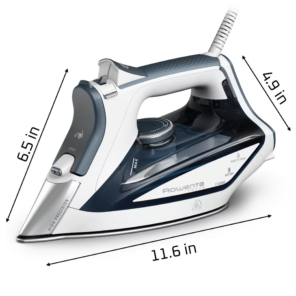 Rowenta Focus Exel Iron, 1725 Watts, Grey