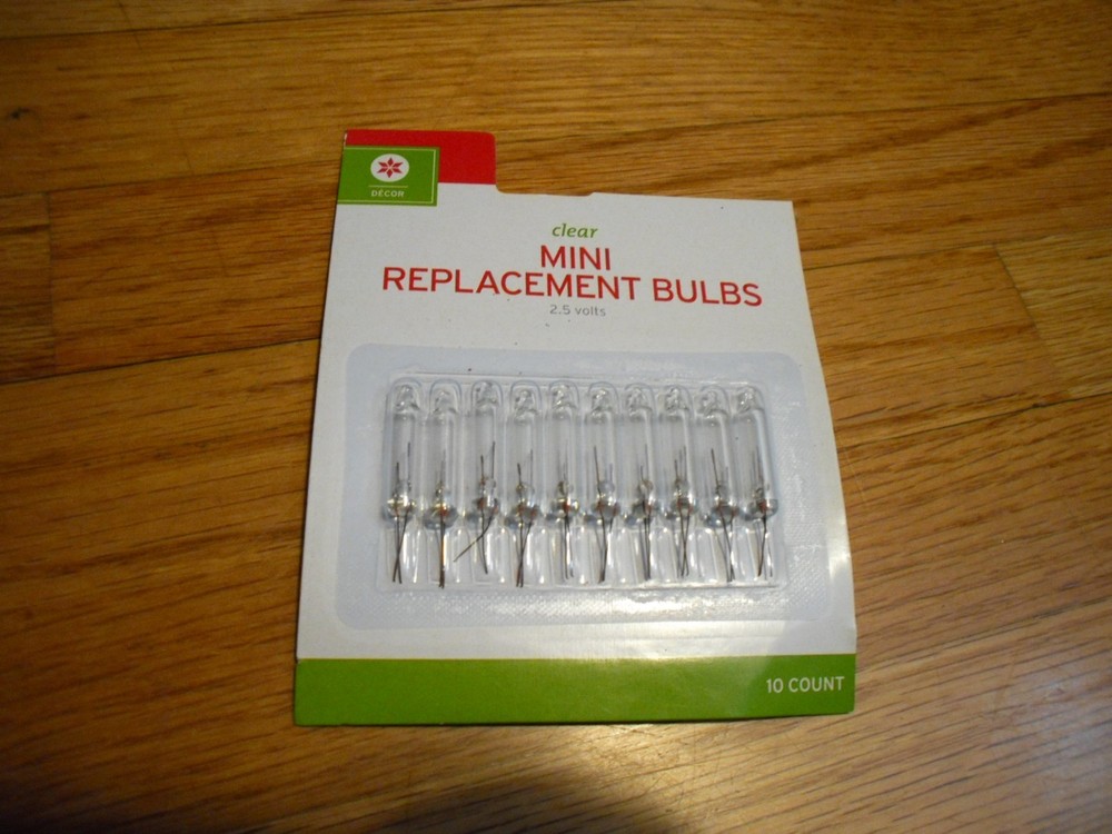 New ! Mini Multicolor Clear Replacement bulbs 2.5 Watts