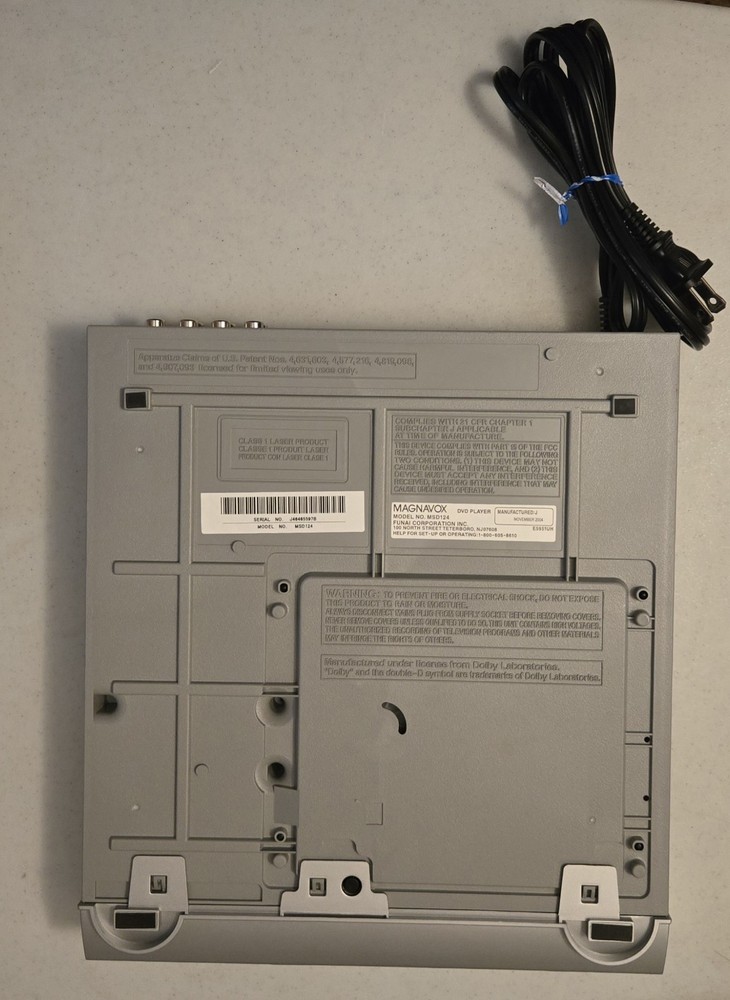MAGNAVOX MSD124 DVD Player With Remote Powers Up - NOT TESTED