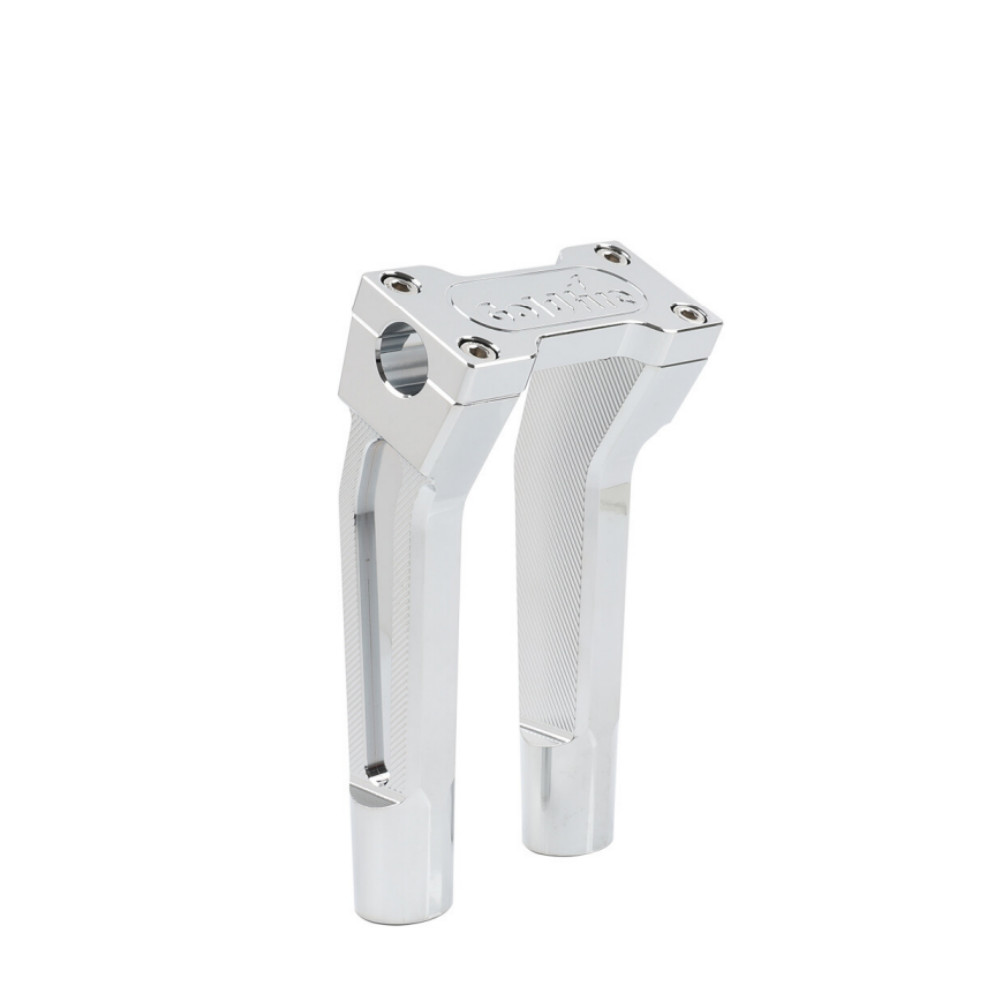 Pullback 10" Handebar Riser Clamp for Harley 1'' Handle Bar Touring Chrome