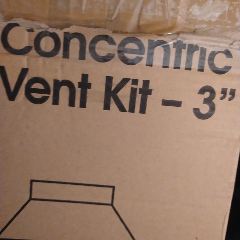 3-Inch Concentric Kit for Tankless Gas Water Heater, High Efficiency Furnaces, 7